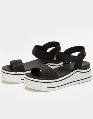 mia white platform sandals