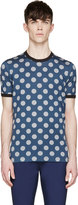 Thumbnail for your product : Dolce & Gabbana Grey & Blue Polka Dot T-Shirt