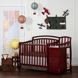 cherry wood crib set