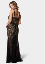 Thumbnail for your product : Bebe Lace Corset Mermaid Gown