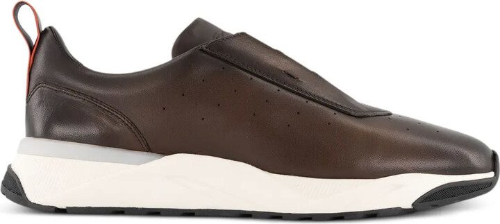 Santoni Leather Sneakers
