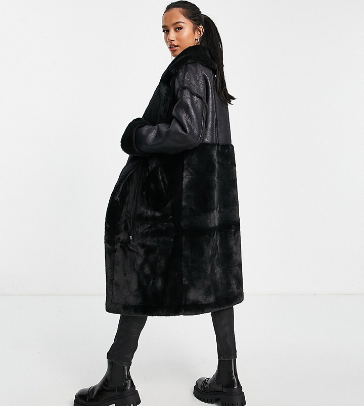 petite shearling coat