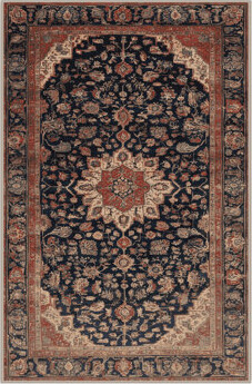 Bloomsbury Market Machine Washable Persian Brown Area Rug