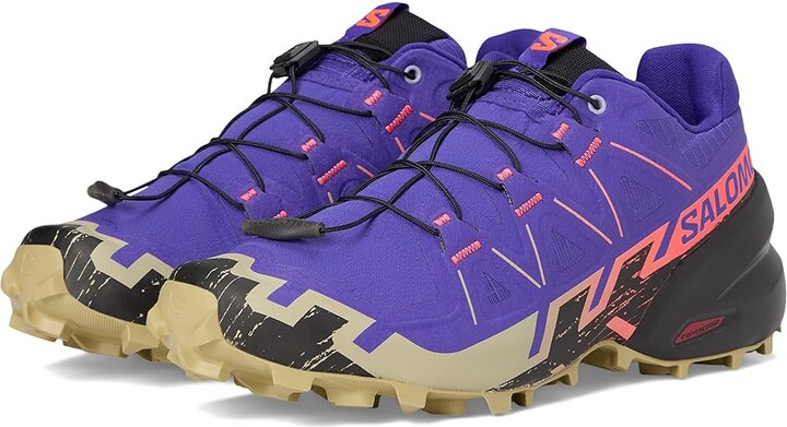 (取寄) サロモン レディース スピードクロス 6 Salomon women Speedcross 6 Liberty/Black/Neon Flame Salomon Speedcross 6 Women's Running Shoes Liberty/Black/Neon