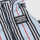Thumbnail for your product : Burberry Detachable Hood Icon Stripe Down-filled Gilet