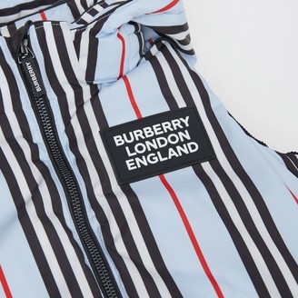 Burberry Detachable Hood Icon Stripe Down-filled Gilet