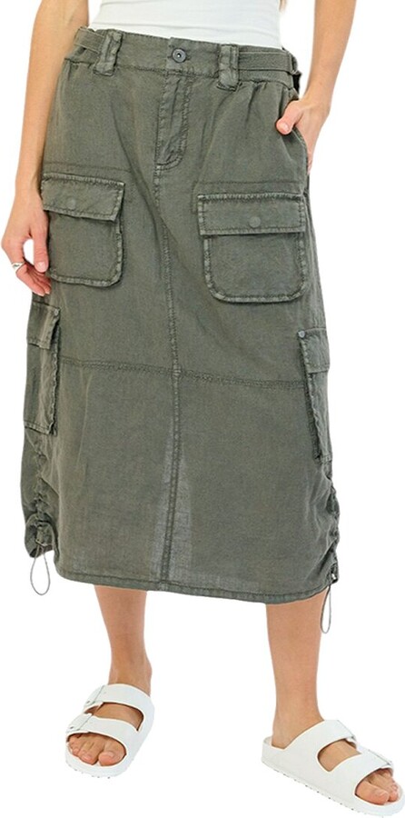 Marrakech Lilo Linen Midi Skirt