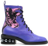 Thumbnail for your product : Nicholas Kirkwood x Andy Warhol CASATI Pop Art 35mm combat boots
