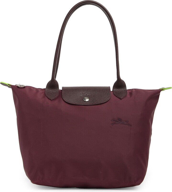 Longchamp Medium Le Pliage Green Recycled Canvas Shoulder Tote Bag ShopStyle