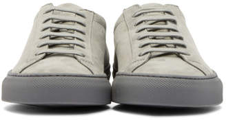 Common Projects Woman by Grey Nubuck Original Achilles Low Sneakers