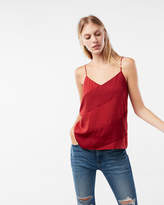 Thumbnail for your product : Express Textured Double Layer Satin Cami