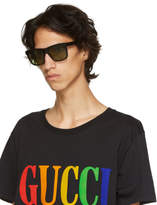 Thumbnail for your product : Gucci Black Urban Colorblocked Sunglasses