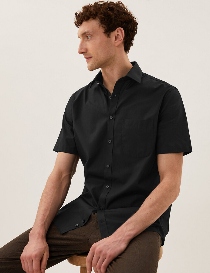 tailored fit short sleeve shirts