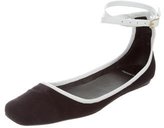 Thumbnail for your product : Pierre Hardy Canvas Square-Toe Flats