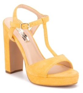 mustard high heels