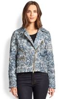 Thumbnail for your product : Just Cavalli Printed Moto Puffer Jacket