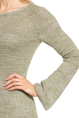 Nordstrom Bell Sleeve Linen Blend Sweater