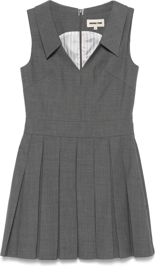 SHUSHU/TONG Pleated Mini Dress