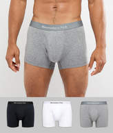 Thumbnail for your product : Abercrombie & Fitch 3 Pack Boxers Logo Waistband In White/Grey/Black