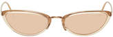 Thumbnail for your product : Linda Farrow Luxe Pink and Rose Gold 709 C6 Sunglasses