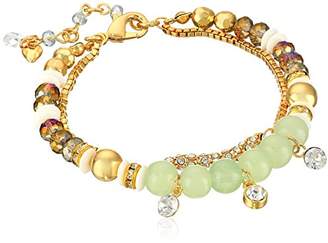 lonna & lilly Classics" Gold-Tone/ Soft Beaded Bracelet