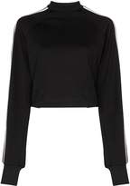 Thumbnail for your product : Y-3 Y 3 three stripe cropped sweatshirt