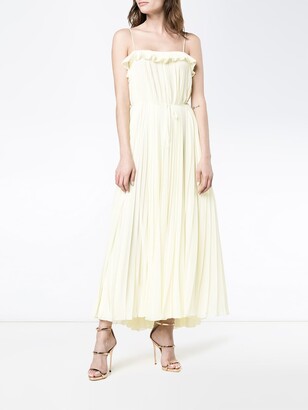 Adam Lippes Sleeveless Pleated Gown