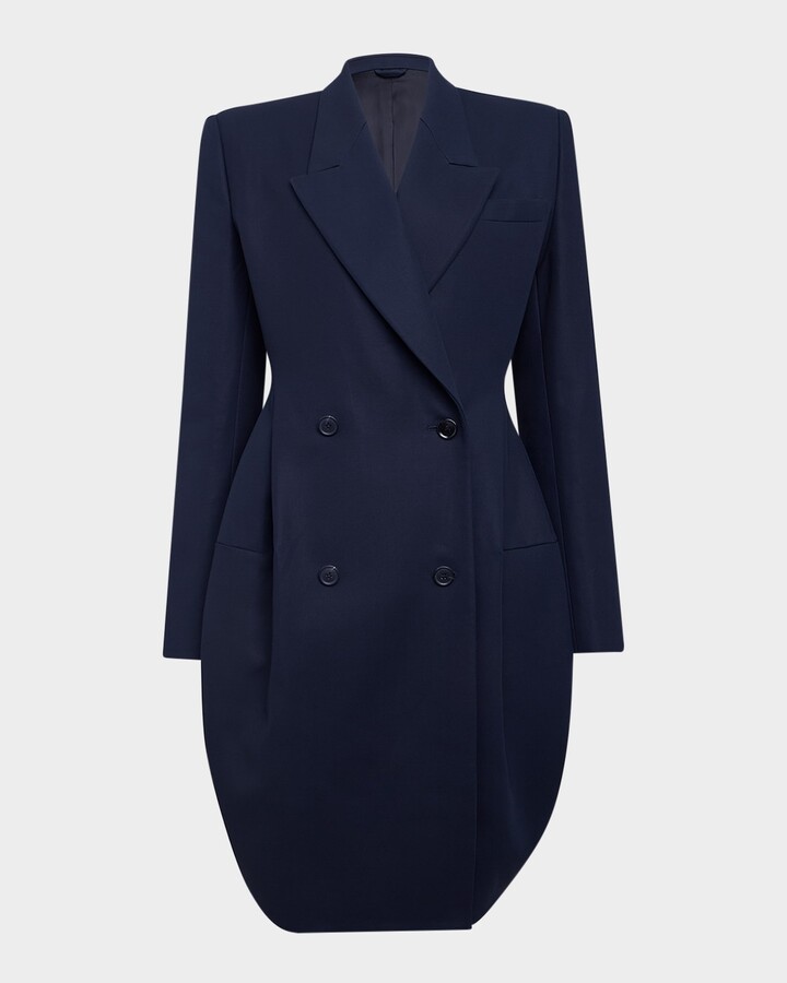 Alaia Double-Breasted Tailored Cropped Coat