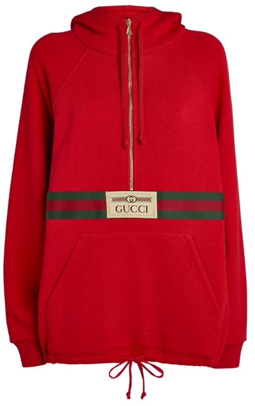 red gucci hoodie with flowers