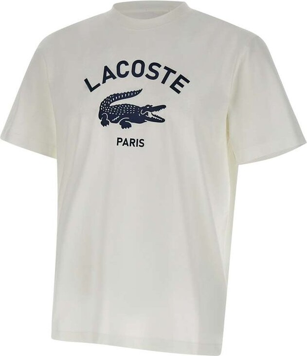Lacoste Logo Printed Jersey T-Shirt