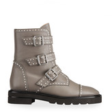 Thumbnail for your product : Stuart Weitzman Jesse Lift Studded Buckle Leather Boots