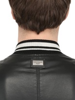 Thumbnail for your product : Dolce & Gabbana Soft Nappa Leather Bomber Jacket