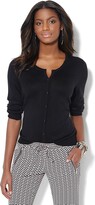 Thumbnail for your product : New York and Company Chelsea 3/4-Sleeve Crewneck Cardigan - 7th Avenue