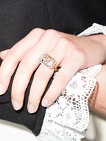 Thumbnail for your product : Valentino Garavani crystal-embellished VLogo Signature ring