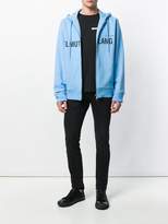 Thumbnail for your product : Helmut Lang zipped logo hoodie