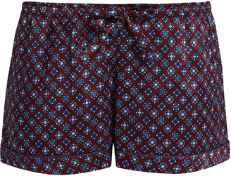 Derek Rose Brindisi 7-print silk satin pyjama shorts