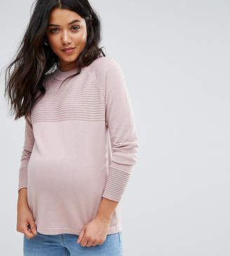 ASOS Maternity Jumper With Ripple Stitch Detail