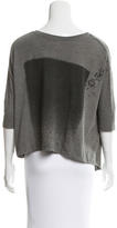 Thumbnail for your product : Raquel Allegra Distressed High-Low Top