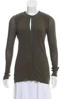 Thumbnail for your product : Proenza Schouler Mesh-Trimmed Long Sleeve Top w/ Tags