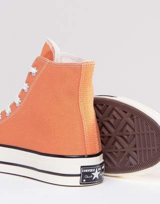 Converse Chuck '70 High Top Sneakers In Orange