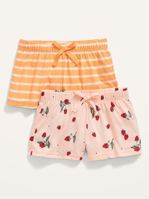 Old Navy 2-Pack Printed Jersey-Knit Pajama Boxer Shorts for Girls -  ShopStyle