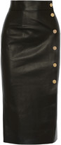 Thumbnail for your product : Hampton Sun Tamara Mellon Double-faced leather wrap skirt