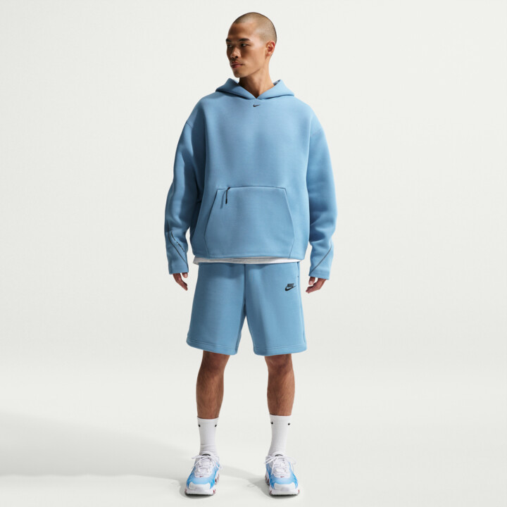 nike tech fleece blue shorts