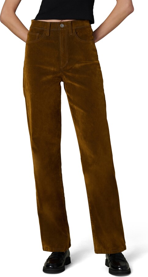 Joe's Jeans The Margot Flocked High Waist Straight Leg Jeans