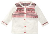 Thumbnail for your product : Pure Baby Organics Aztec Fair Isle Cardigan (Baby & Toddler Girls)