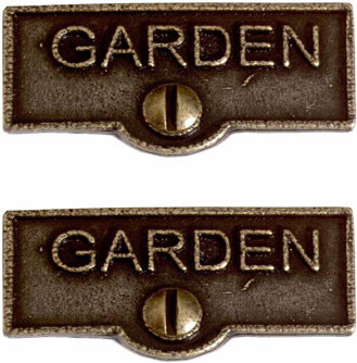 The Renovators Supply Inc. Switch Tags Garden Name Signs 1-Gang Rocker Wall Plate