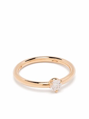 Loyal.e Paris 18kt Recycled Yellow Gold Diamond Solitaire Ring - ShopStyle