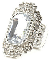 Thumbnail for your product : Charlotte Russe Art Deco Faceted Rhinestone Cocktail Ring