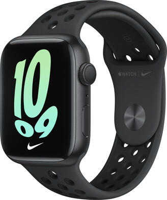Nike Apple Watch Series 7 (GPS) With Sport Band 45mm Midnight  