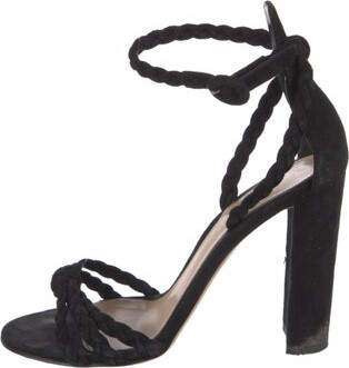 Gianvito Rossi Suede D'Orsay Pumps